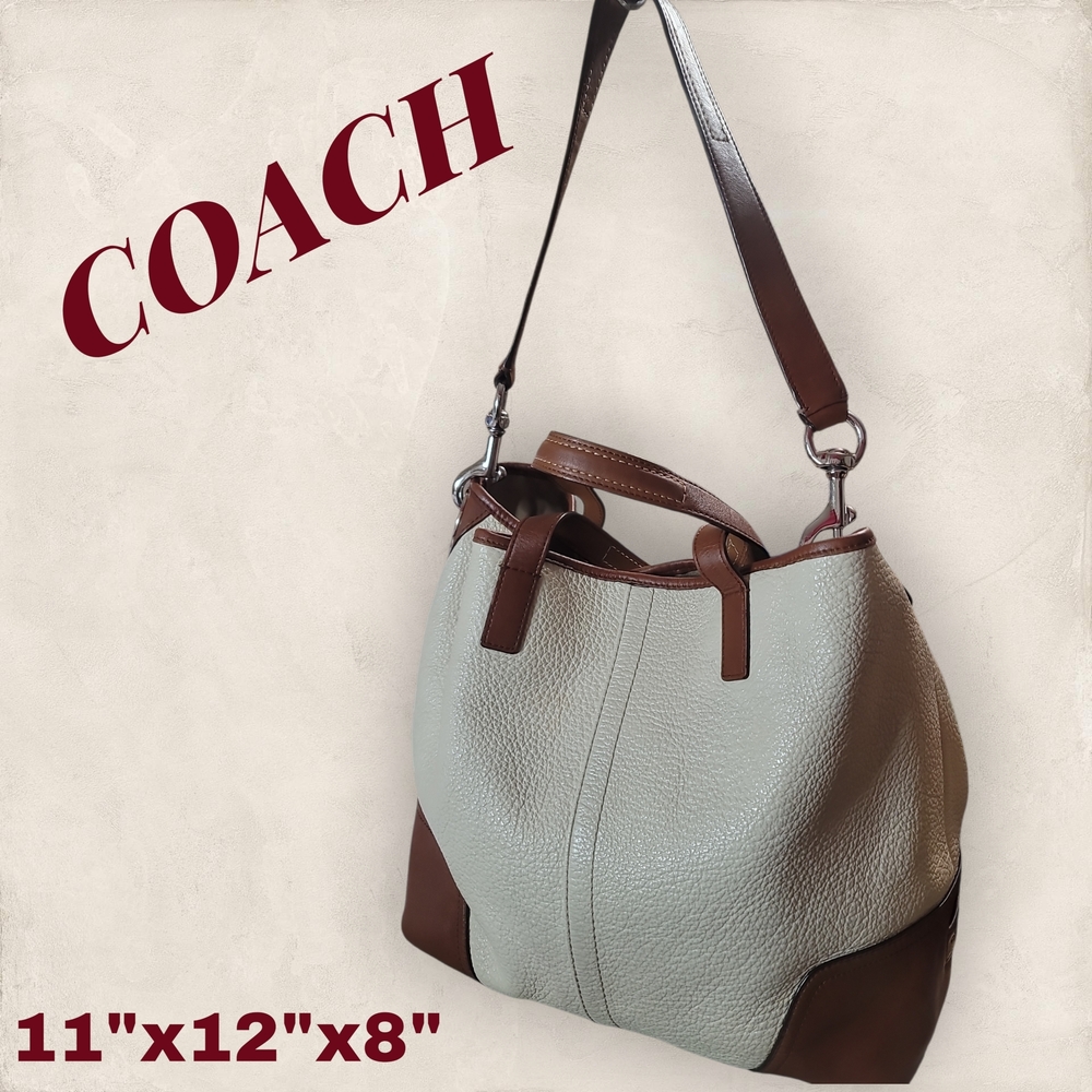 COACH 2014 Hadley Leather Medium Pebbled Leather Shoulder Bag - Picture 2 of 11